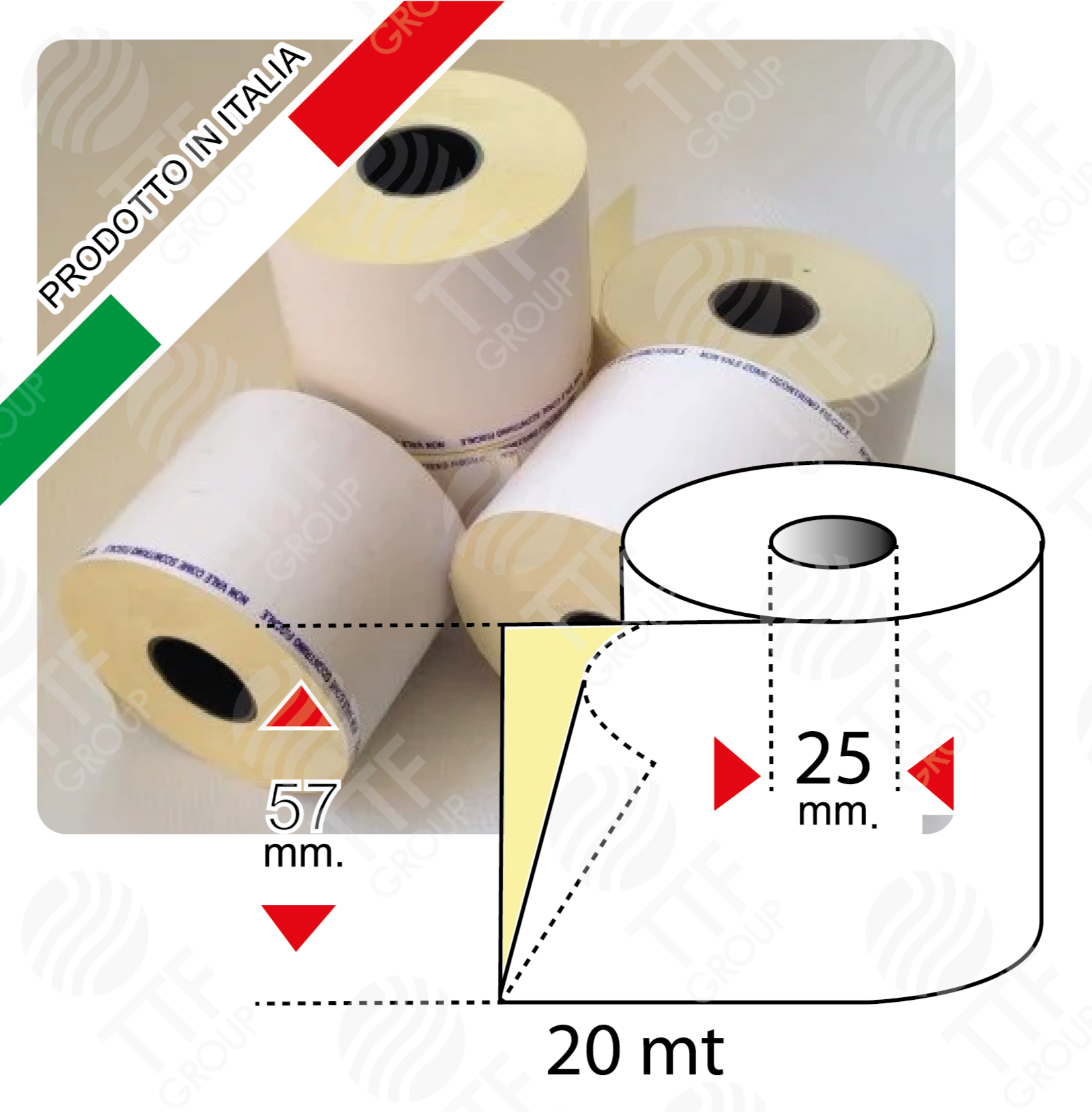 Carta Termica Adesiva Per Bilancia - Rotoli 57x40mm, Non Fiscale - Foto 10