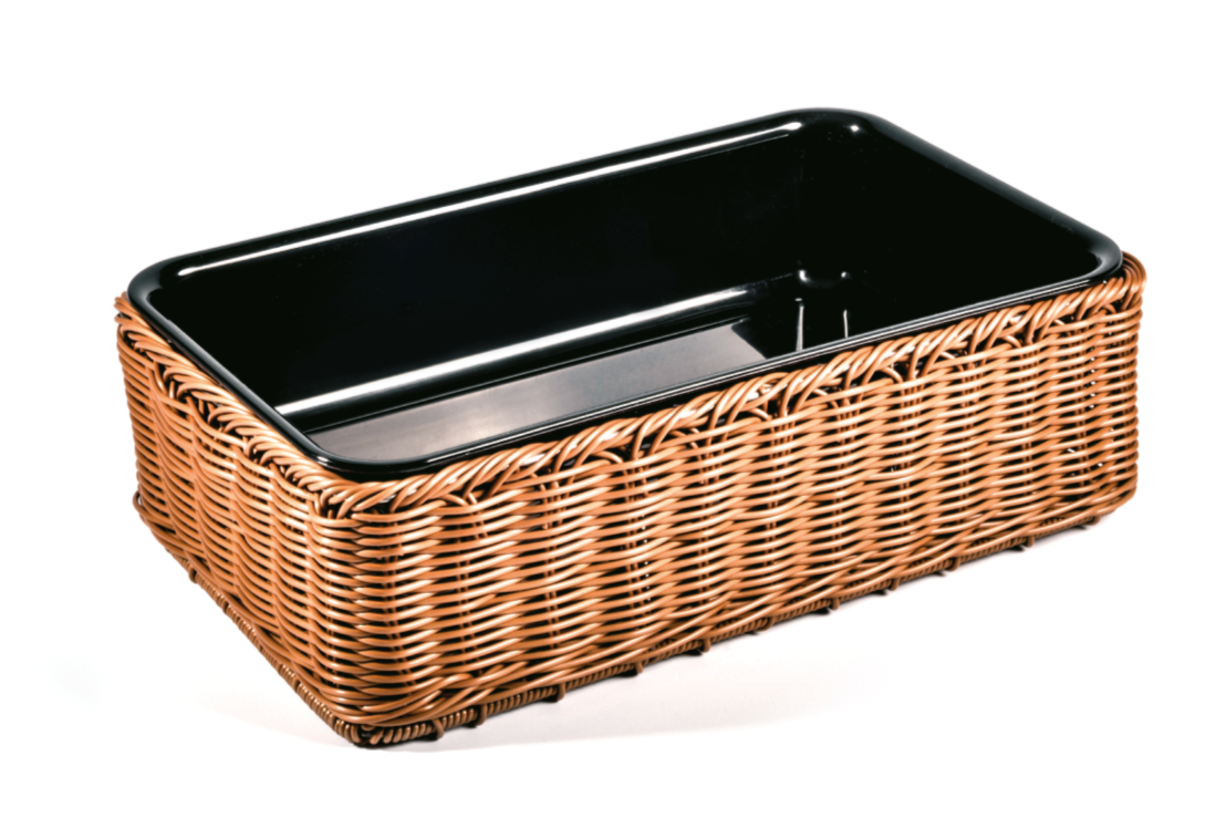 CESTO CON CONTENITORE 37x25x9,5 H cm