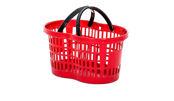 CESTO porta spesa 21 litri D: 51 x 35 x 20,7 cm vari colori