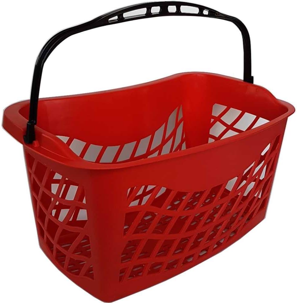 CESTO porta spesa 22 litri D: 46,5 x 32,5 x 24 cm vari colori