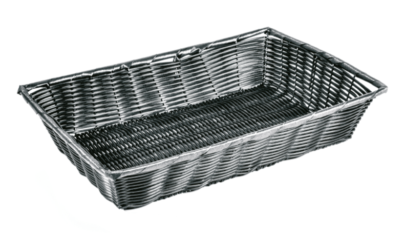 Cesto rettangolare in polipropilene  Ø 3 mm D: 60 x 45 x 12 H cm
