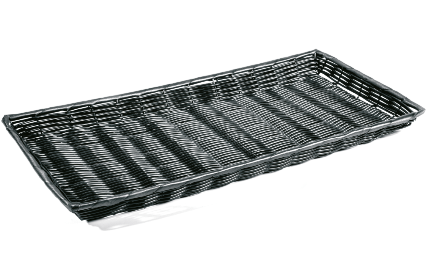 CESTO RETTANGOLARE IN POLIPROPILENE                        Ø 3 mm  D: 60 x 30 x 3,5 H cm